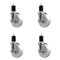 Service Caster 5'' Nylon Swivel 1-3/4'' Expanding Stem Caster Set with Brake, 4PK SCC-EX20S514-NYS-TLB-134-4 - alternate 1